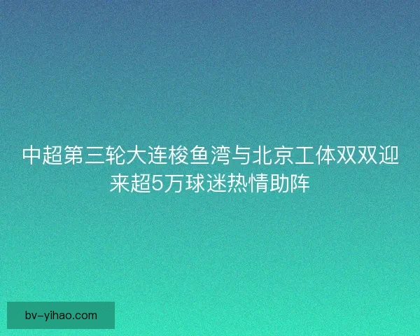 中超第三轮大连梭鱼湾与北京工体双双迎来超5万球迷热情助阵
